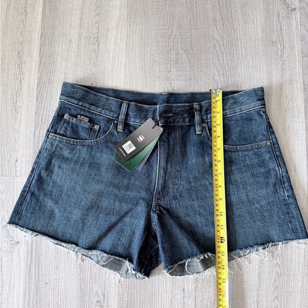 G-Star Indigo Denim Jean Shorts MSRP $130